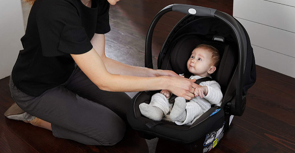 baby using Graco SnugRide SnugFit 35